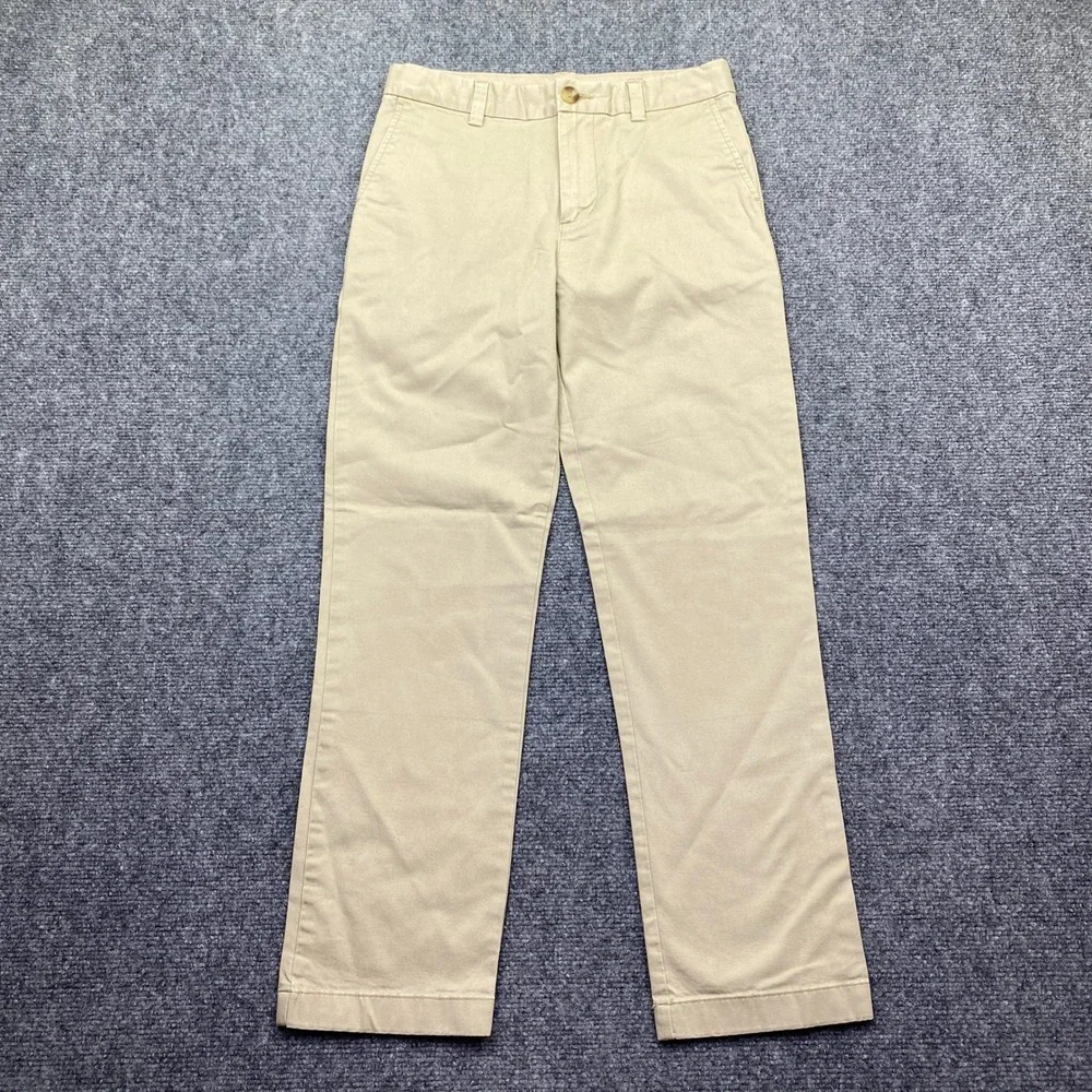 Vineyard Vines Boys Size 14 Khaki Chino Pants Stretch Cotton Tan Casual Preppy
